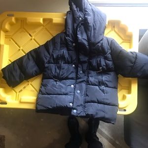 Boys black puffy coat